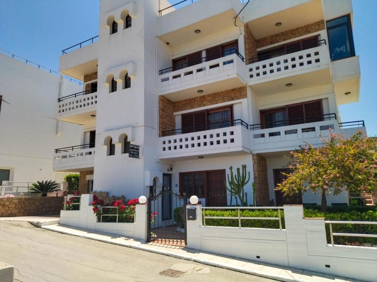 Ostria Apartments Kalives Kalyves Bagian luar foto